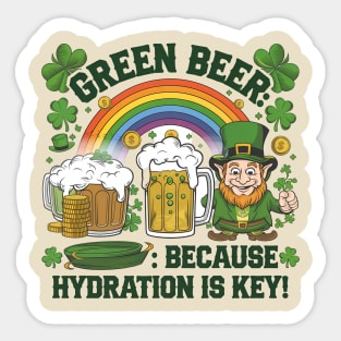 Green Beer Sticker